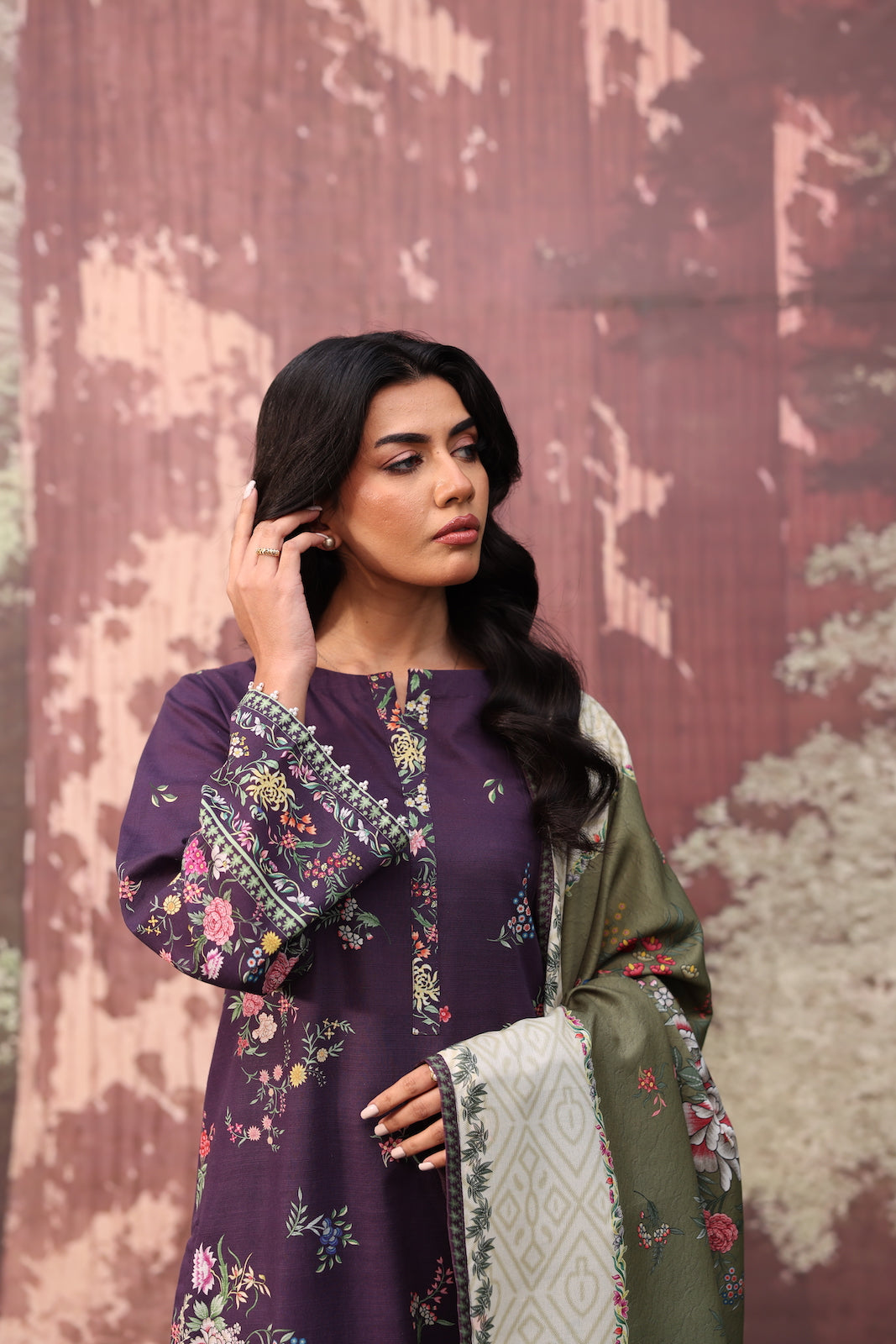 UN3PC-FRW2586 - chinoiserie - premium 3-Piece suit