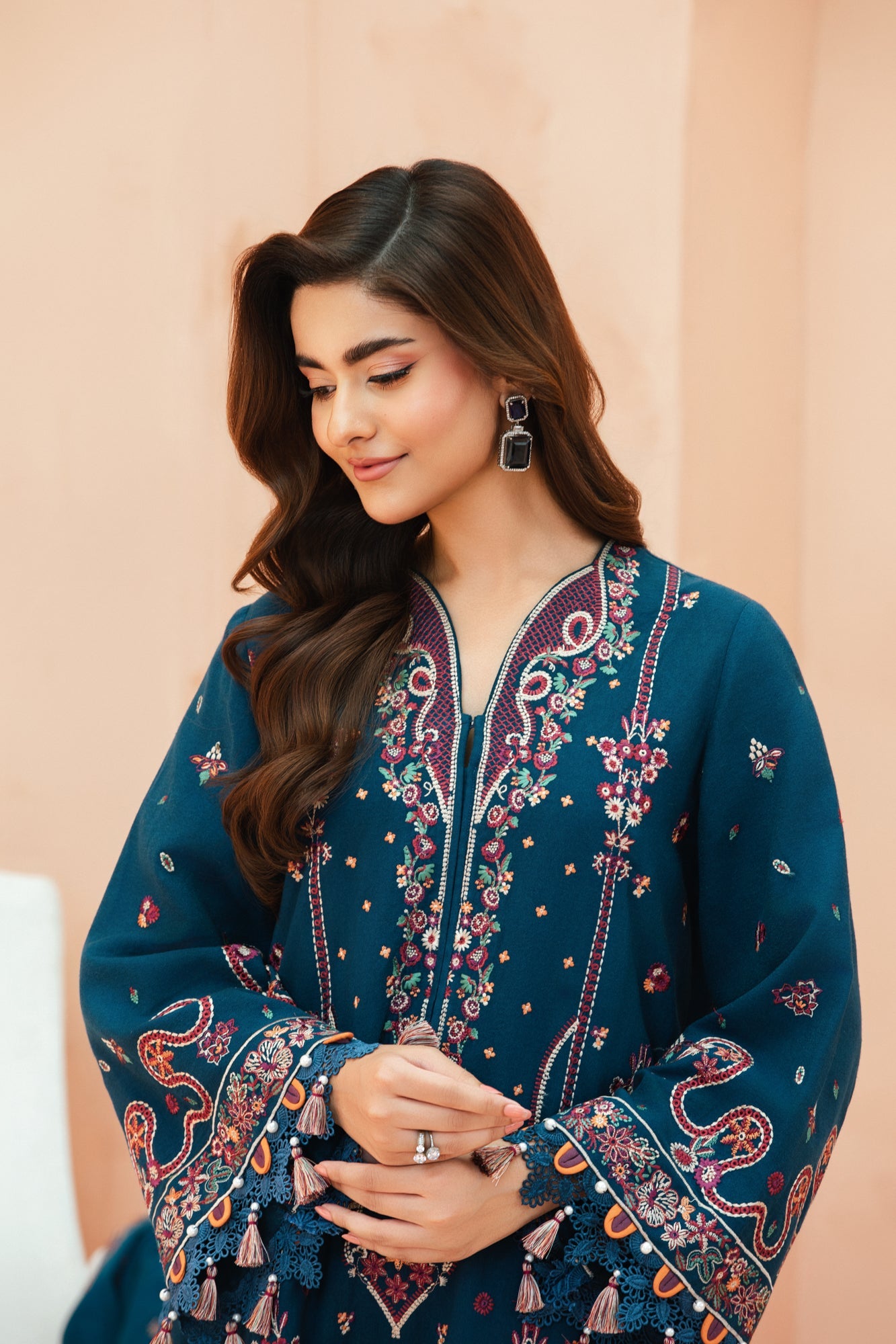 FRW25103 - Aqua(Teal Blue) – Signature Peach Leather 3-Piece Suit